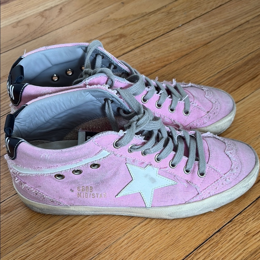 Golden goose pink sneakers